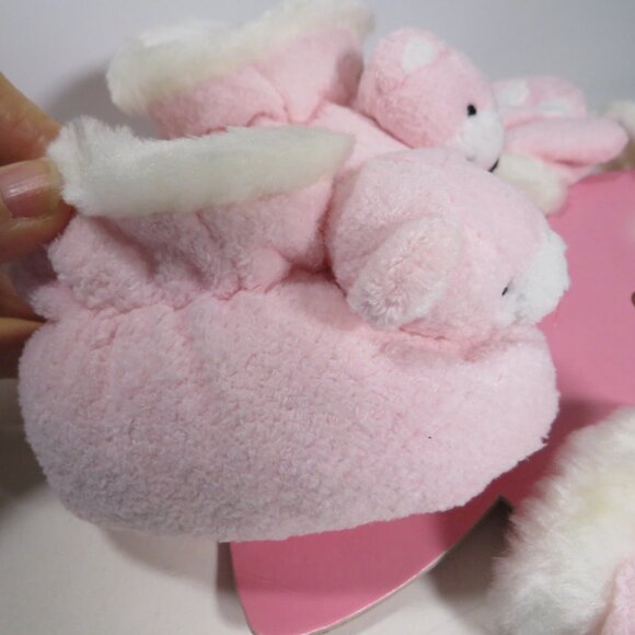 Baby Pink & White Bear Hat - cap, shoes & mittens 0-6mts Baby Girl - Picture 7 of 11